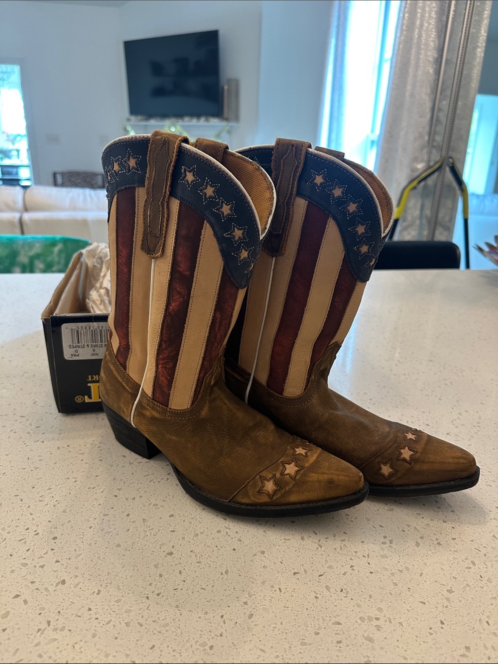 Dan Post American Flag NWT&Box